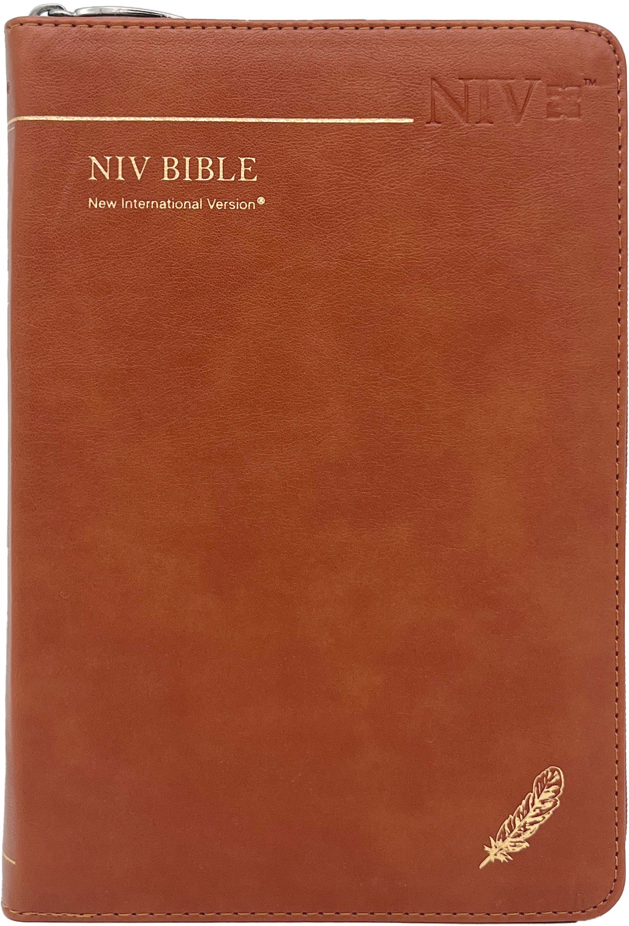 영문NIV BIBLE(중/단본/지퍼/브라운/PU)