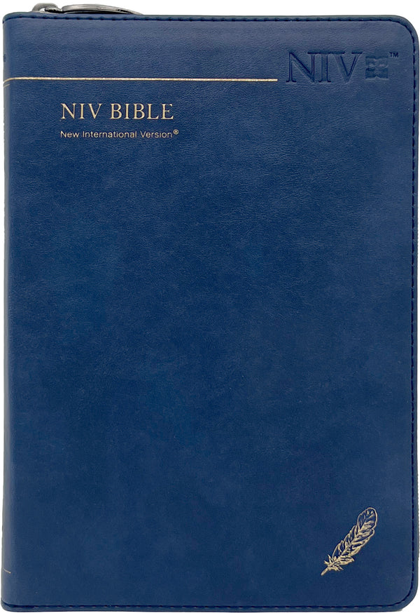 영문NIV BIBLE(중/단본/지퍼/네이비/PU)