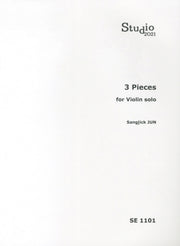 3 PIECES FOR VIOLIN SOLO(SE 1101)