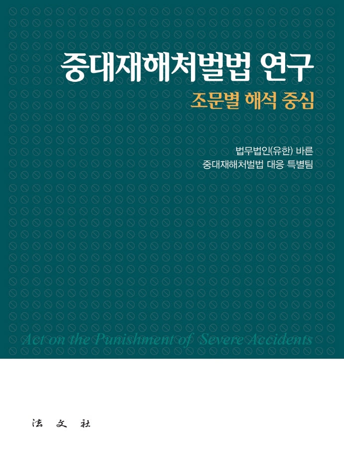 중대재해처벌법 연구