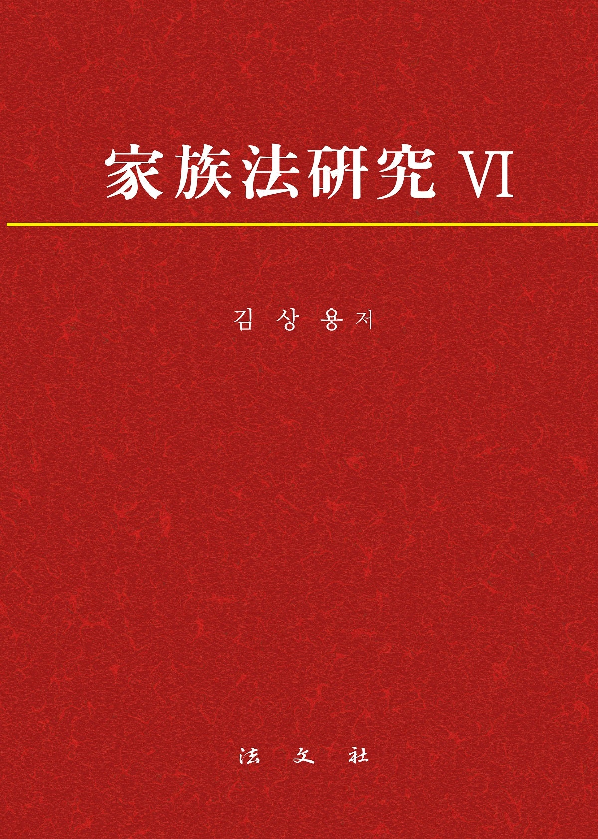 가족법연구 6(양장본 Hardcover)