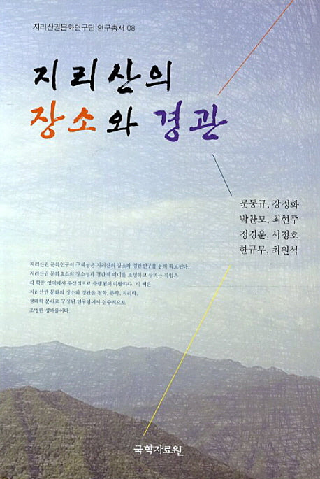 지리산의 장소와 경관(지리산문화연구단 연구총서 8)