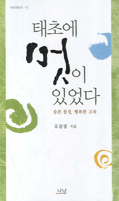 태초에 멋이 있었다(나남산문선 72)