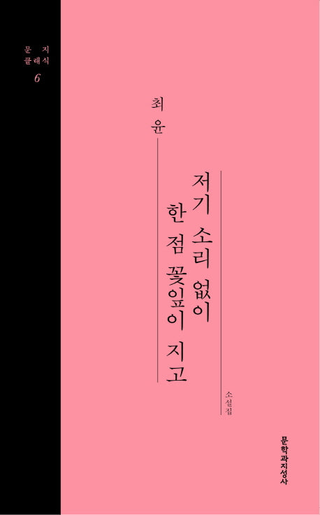 저기 소리 없이 한 점 꽃잎이 지고(문지클래식 6)(양장본 HardCover)
