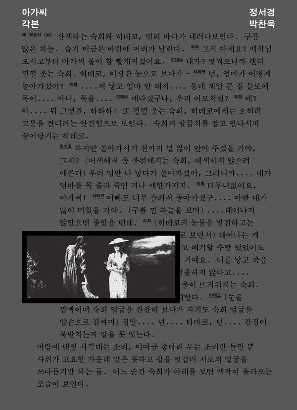 아가씨 각본