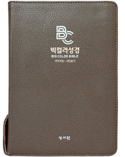 빅컬러 성경 카멜브라운(개역개정/새찬송가/대/색인/지퍼)(양장본 Hardcover)