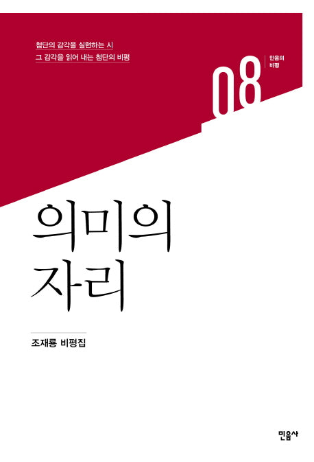 의미의 자리(민음의 비평 8)