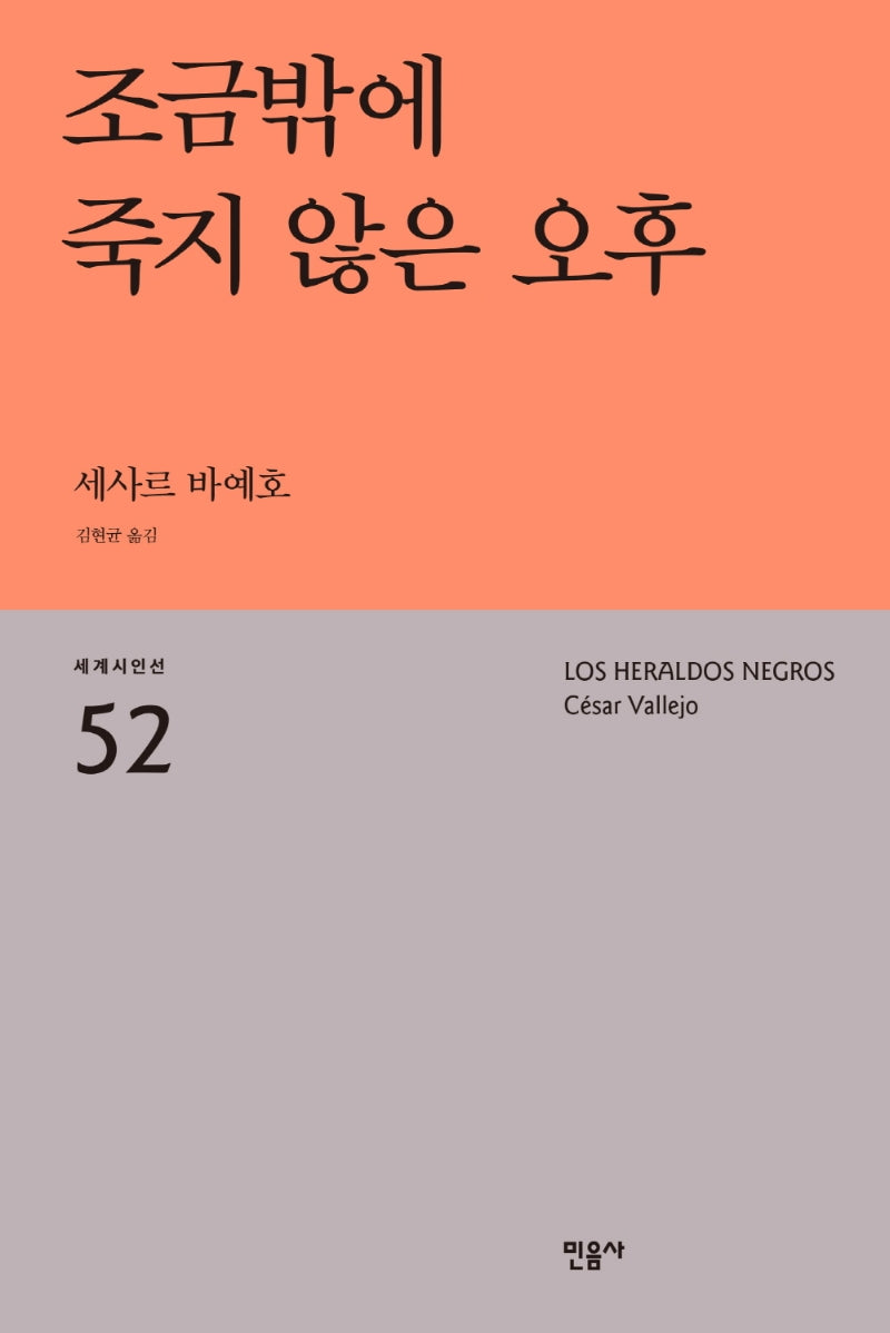 조금밖에 죽지 않은 오후(세계시인선 52)