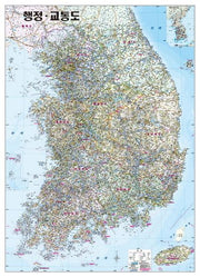 행정교통도(양면)(코팅 원지 부착용)