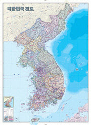 대한민국전도 (행정)(코팅원지)(108*78)