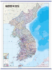대한민국전도(행정)(코팅표구 걸이용)(108 78)
