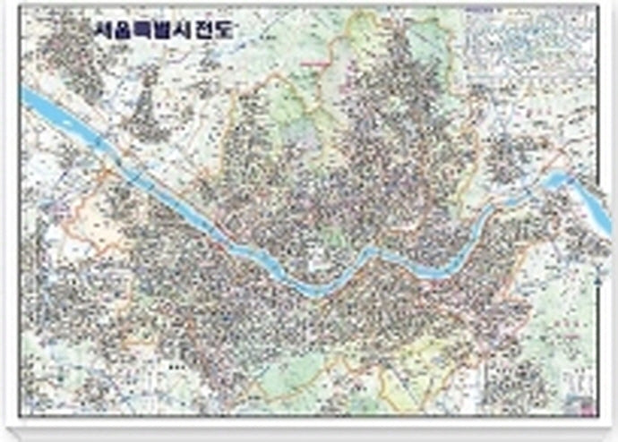 서울특별시전도(행정)(코팅원지)(144 x102)