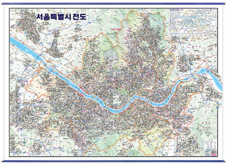 서울특별시전도(코팅)(걸이용)