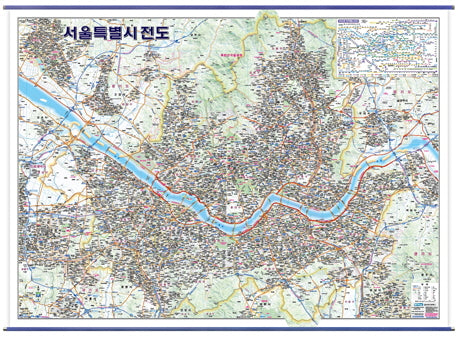 서울특별시전도(코팅)(걸이용)