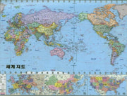 밀러도법세계지도(한글정치)