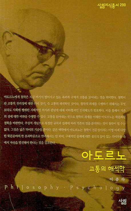 아도르노 고통의 해석학(살림지식총서 290)