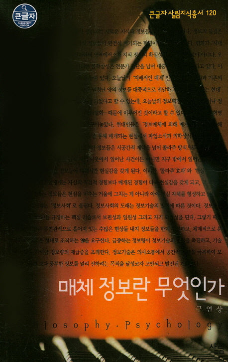 매체 정보란 무엇인가(큰글자 살림지식총서 120)
