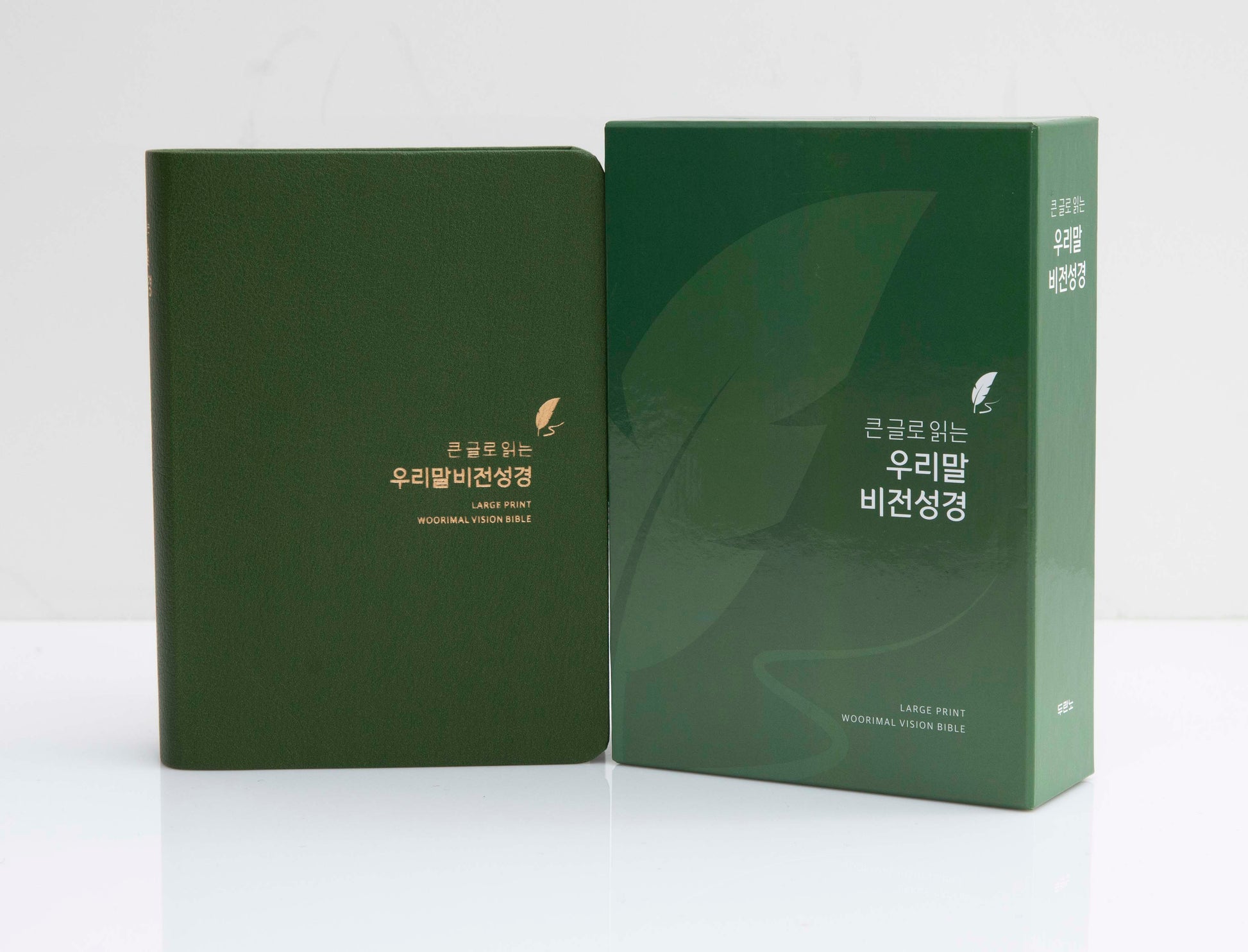 큰 글로 읽는 우리말비전성경(올리브그린/소/단본/색인/무지퍼/합성피혁)(5판)(가죽)