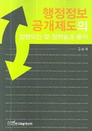 행정정보 공개제도의 집행요인 및 정책효과 분석(반양장)