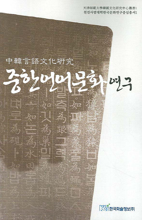 중한언어문화연구(천진사범대학한국문화연구중심총서 1)