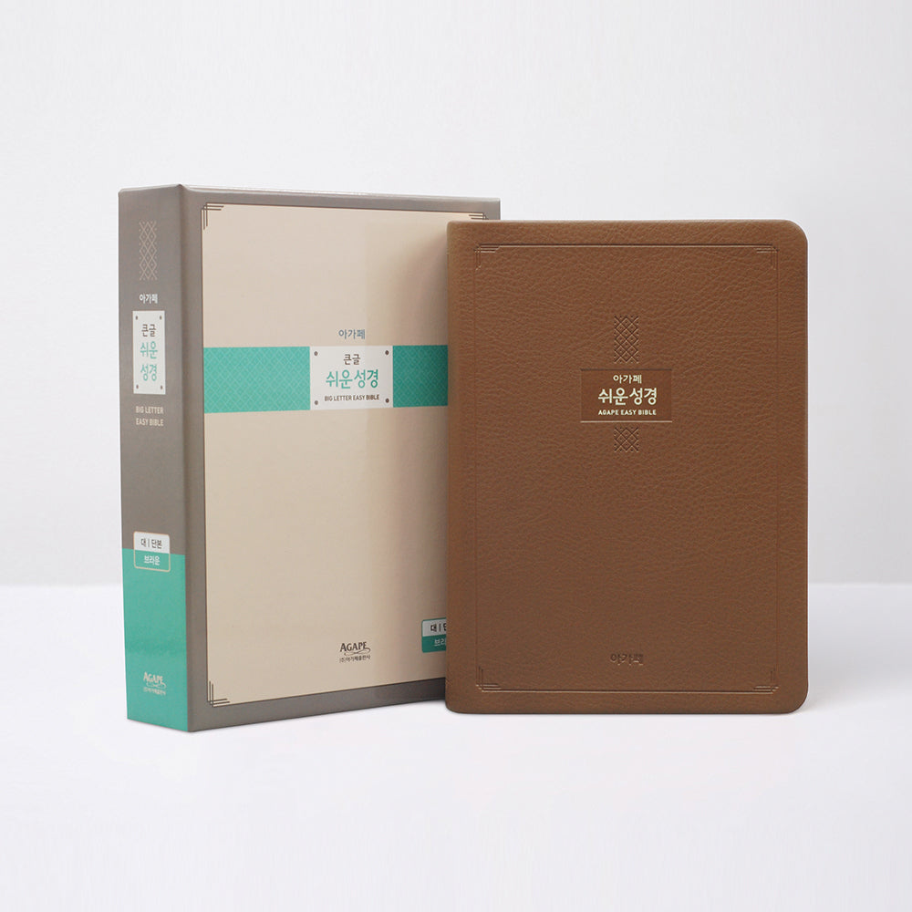 큰글 쉬운성경(대/단본/색인/브라운)(반양장)