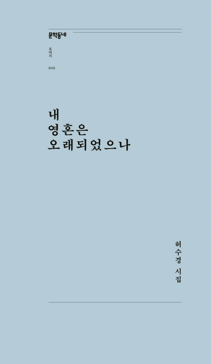 내 영혼은 오래되었으나(문학동네포에지 45)