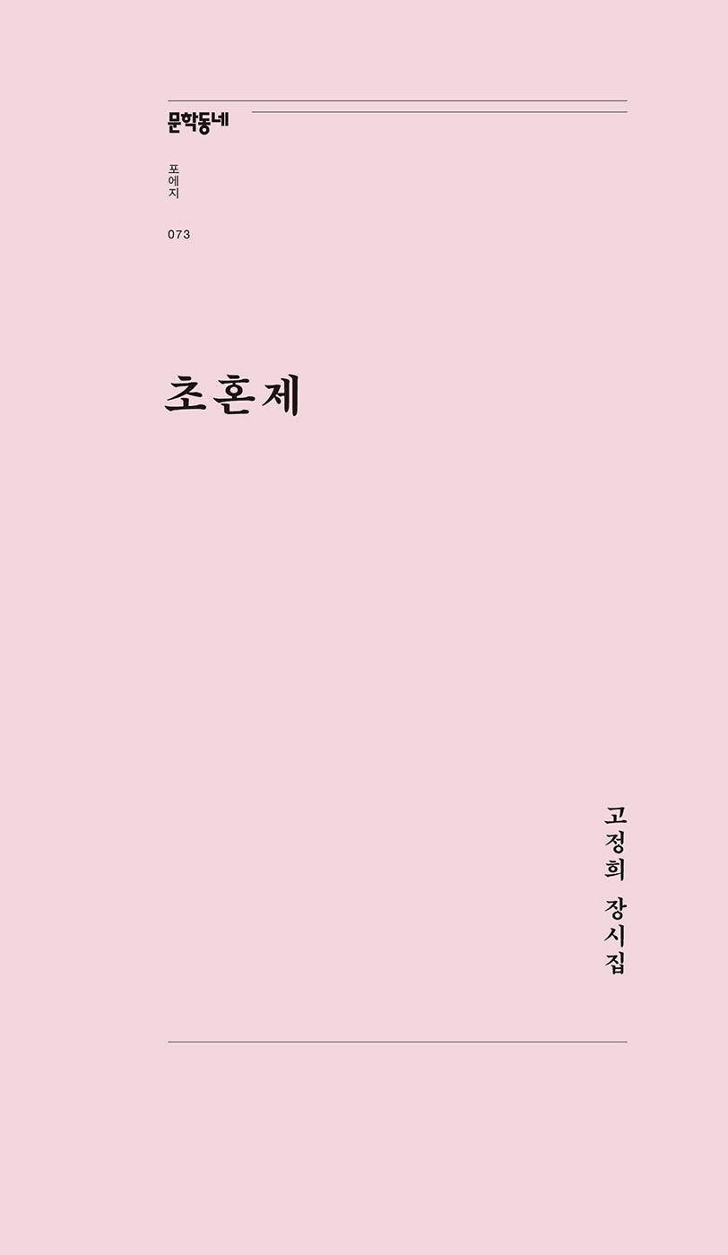 초혼제(문학동네포에지 73)