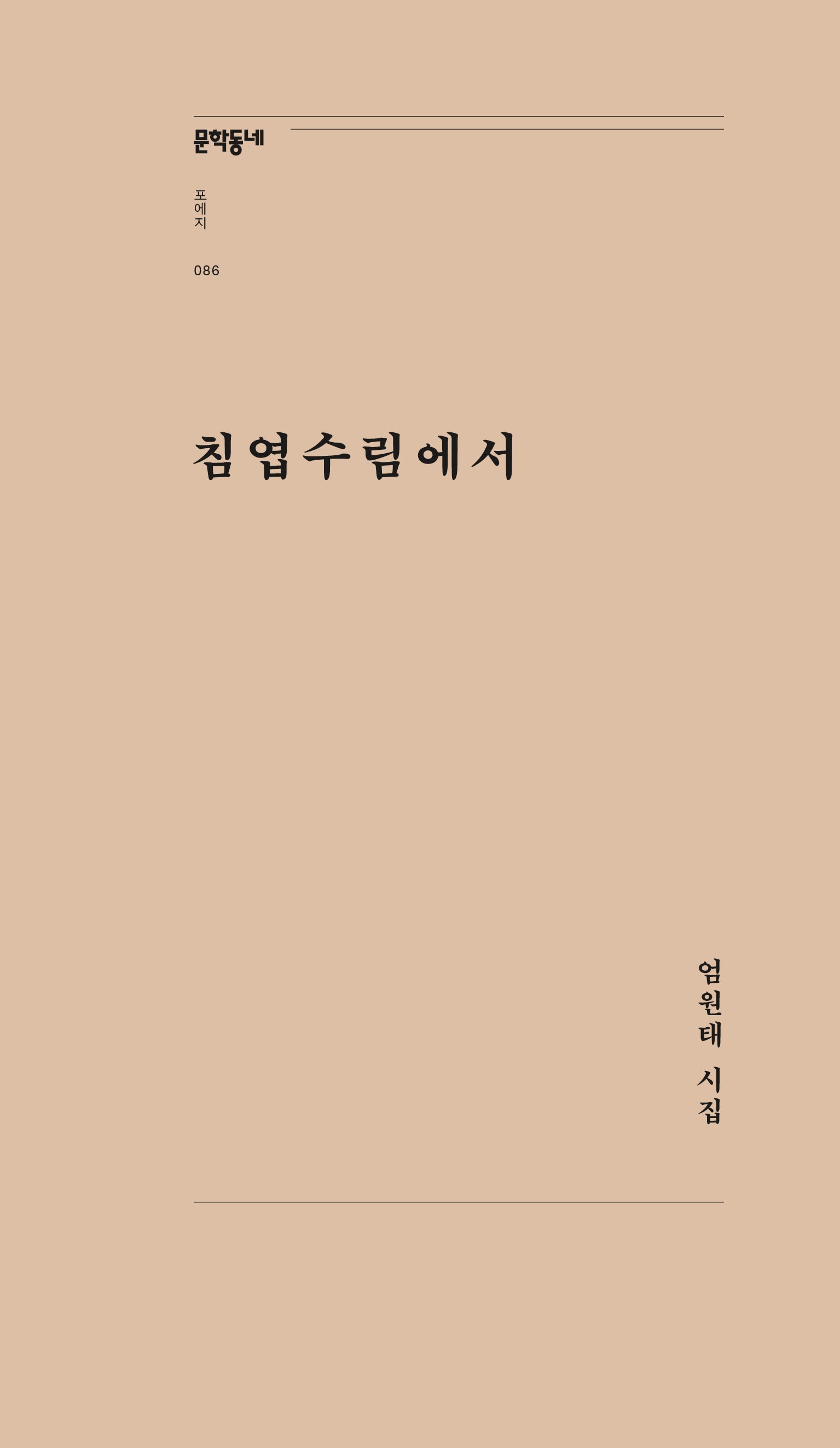 침엽수림에서(문학동네포에지 86)