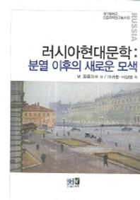 러시아현대문학 (분열 이후의 새로운 모색)(대구대학교 인문과학연구총서 18)