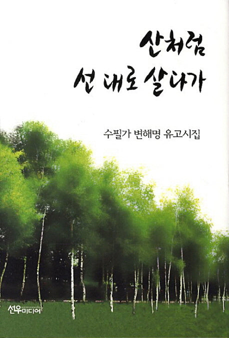 산처럼 선 대로 살다가(양장본 HardCover)