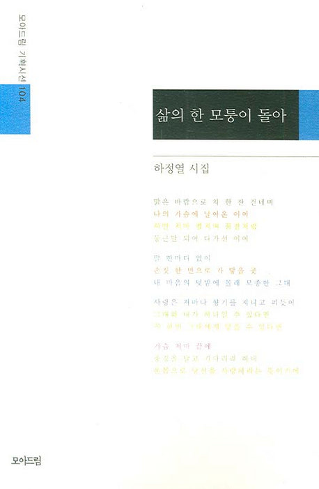 삶의 한 모퉁이 돌아(모아드림 기획시선 104)