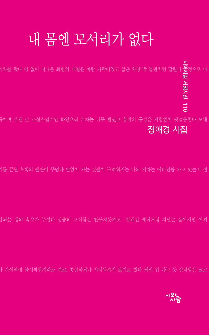 내 몸엔 모서리가 없다(시와사람 서정시선 110)