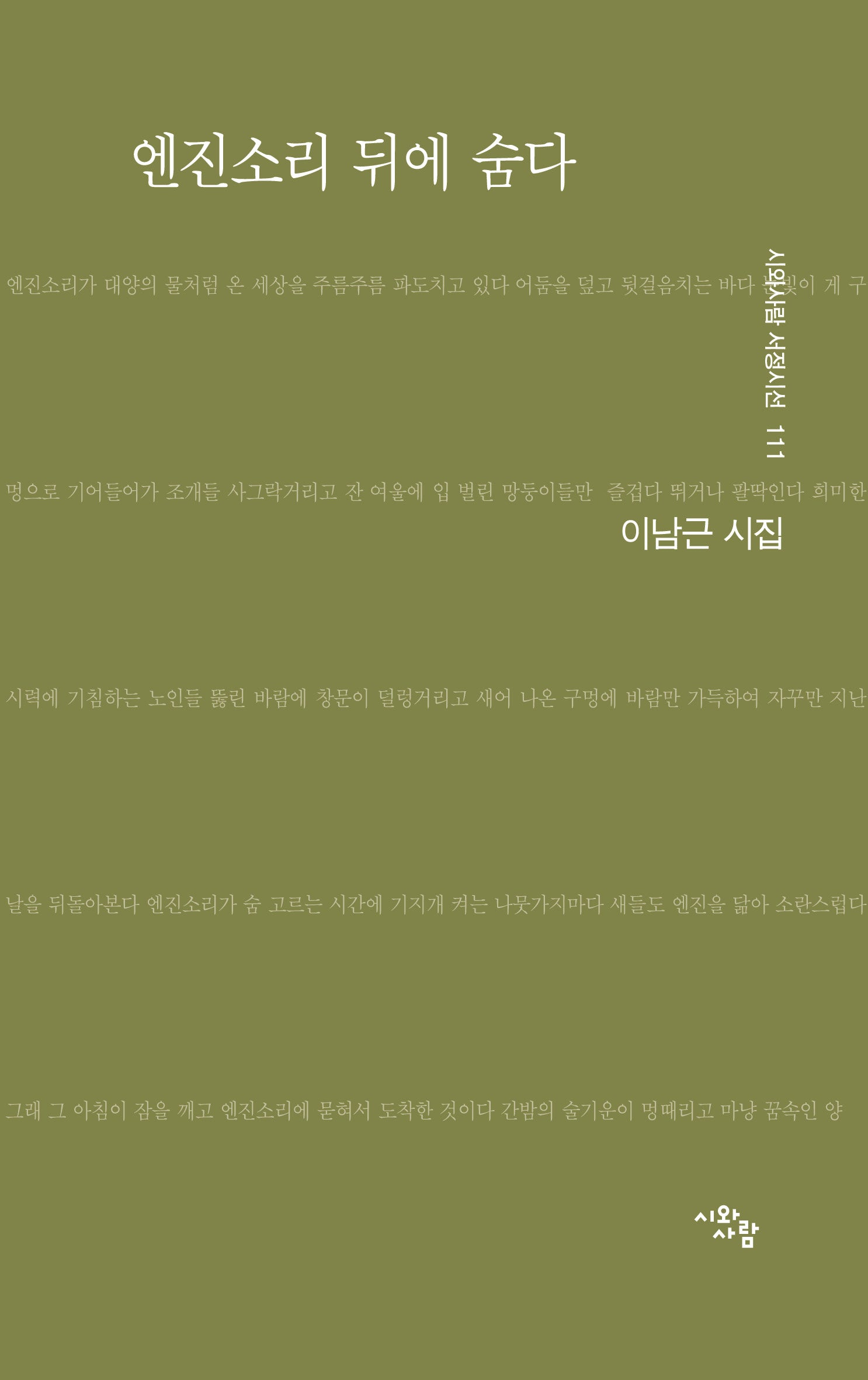 엔진소리 뒤에 숨다(시와사람 서정시선 111)