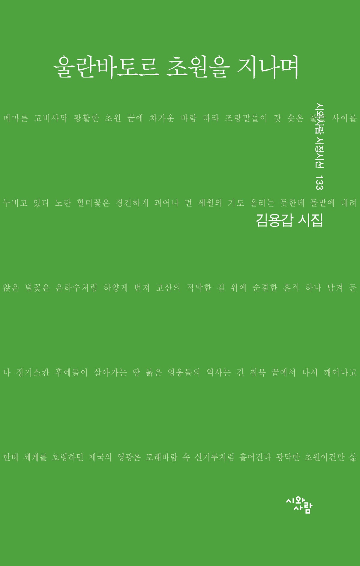 울란바토르 초원을 지나며(시와사람 서정시선 133)