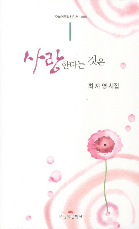 사랑한다는 것은(오늘의문학시인선 308)