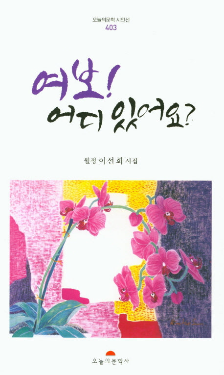여보! 어디 있어요?(오늘의문학시인선 403)
