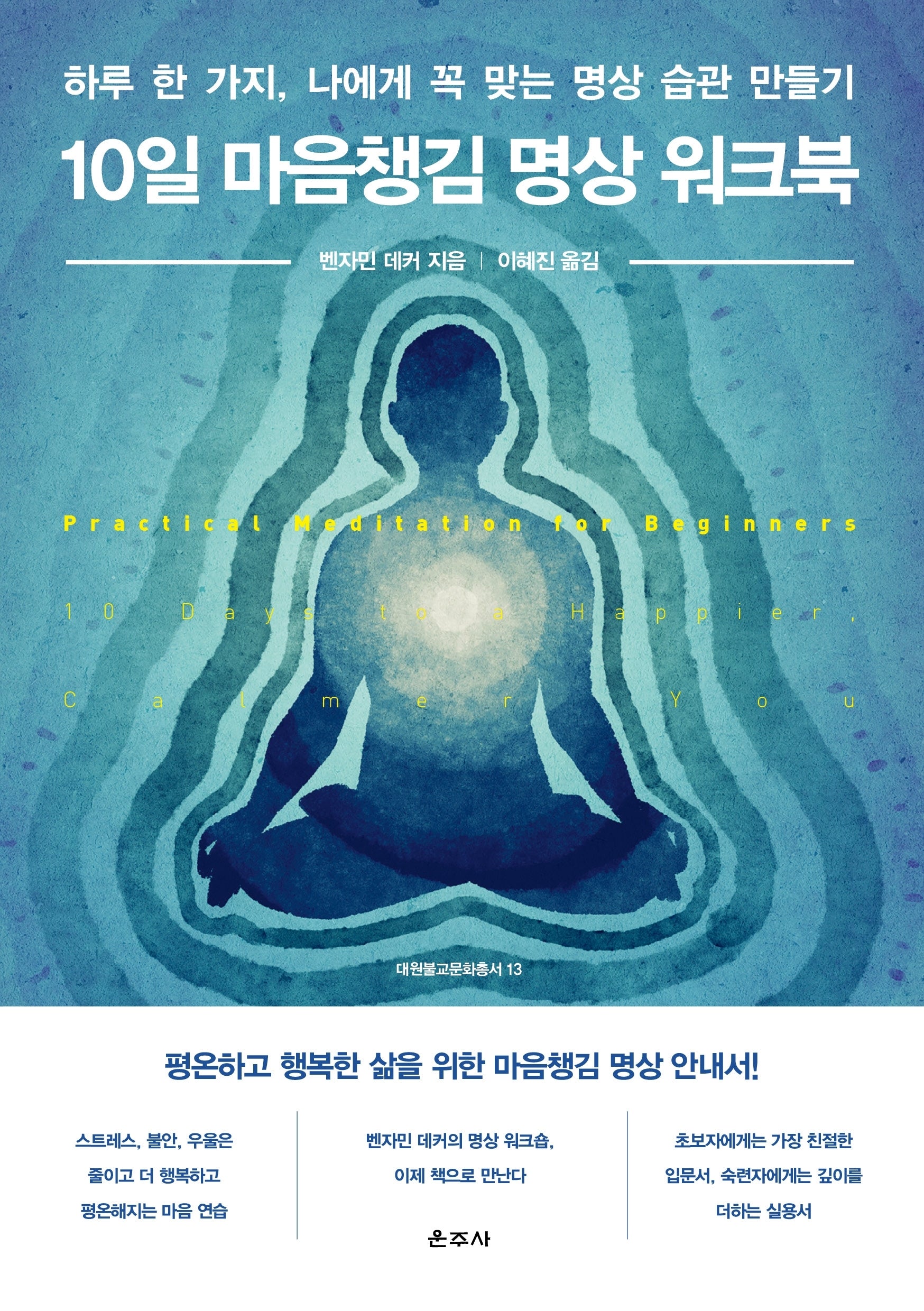 10일 마음챙김 명상 워크북(대원불교문화총서 13)