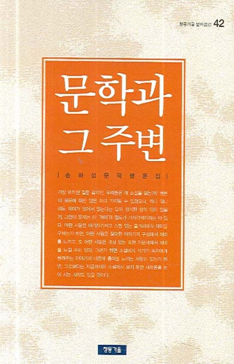문학과 그 주변(청동거울 문화점검 42)