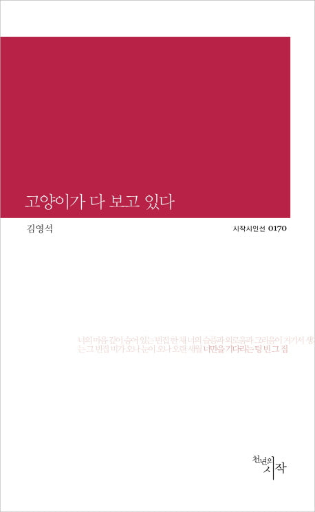 고양이가 다 보고 있다(시작시인선 170)