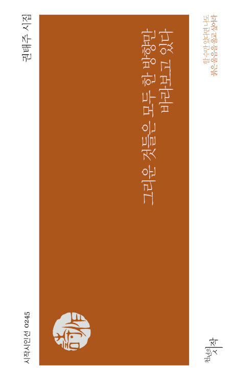그리운 것들은 모두 한 방향만 바라보고 있다(시작시인선 245)