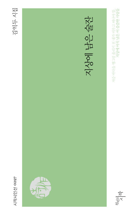 지상에 남은 술잔(시작시인선 297)