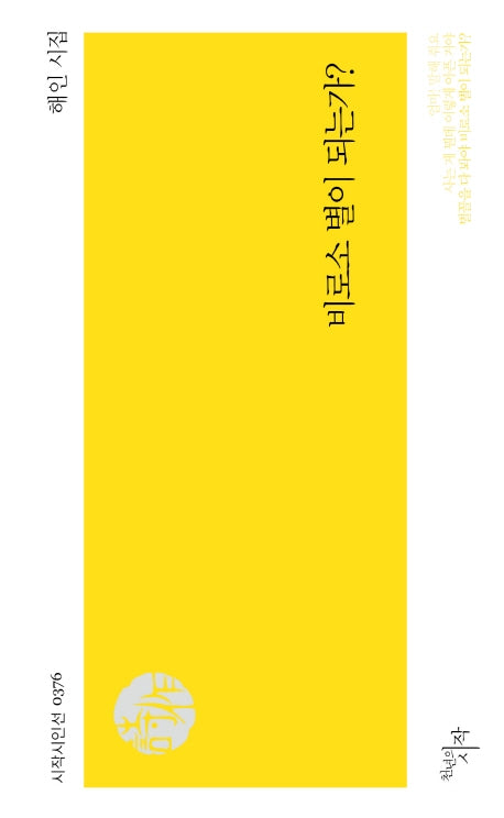 비로소 별이 되는가?(시작시인선 376)
