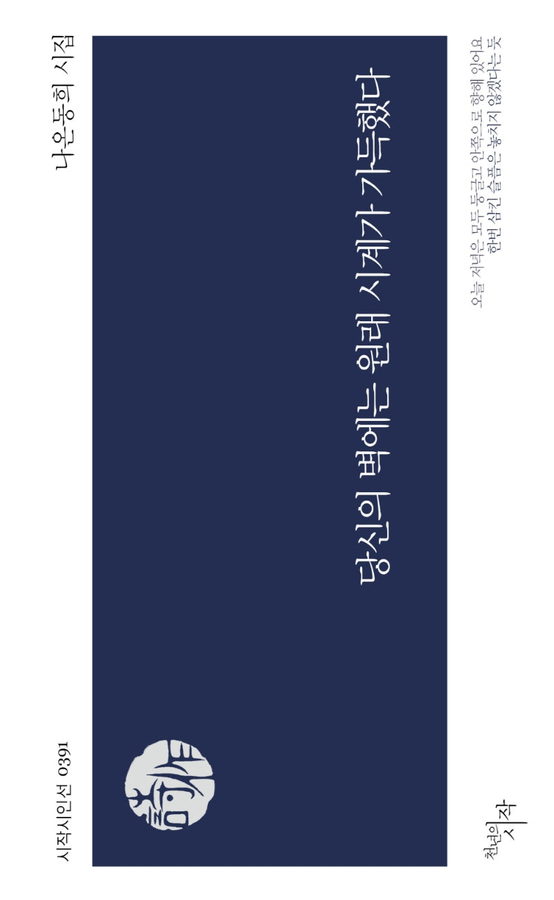당신의 벽에는 원래 시계가 가득했다(시작시인선 391)