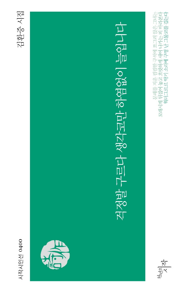 걱정발 구르다 생각코만 하염없이 늘입니다(시작시인선 400)