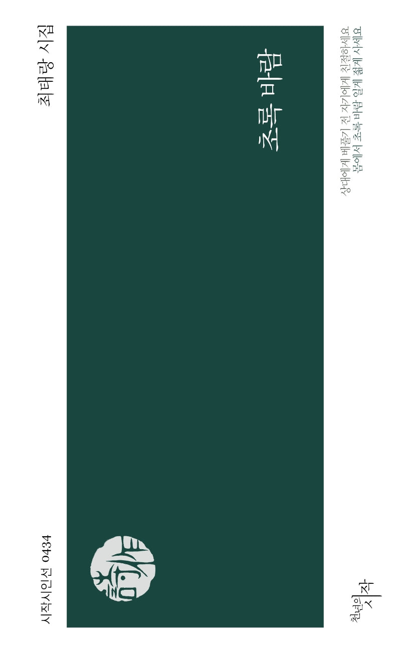 초록 바람(시작시인선 434)