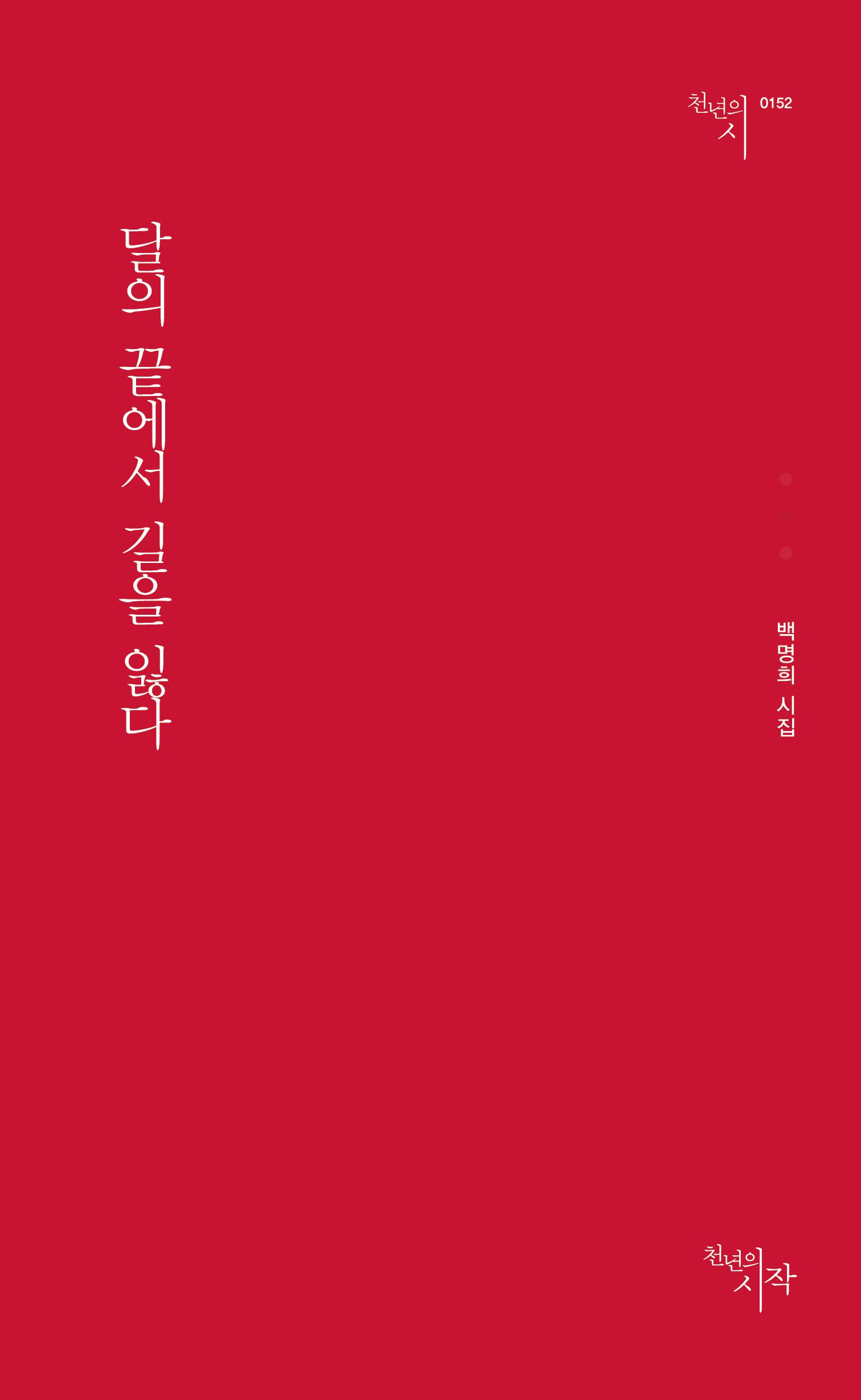 달의 끝에서 길을 잃다(천년의시 152)