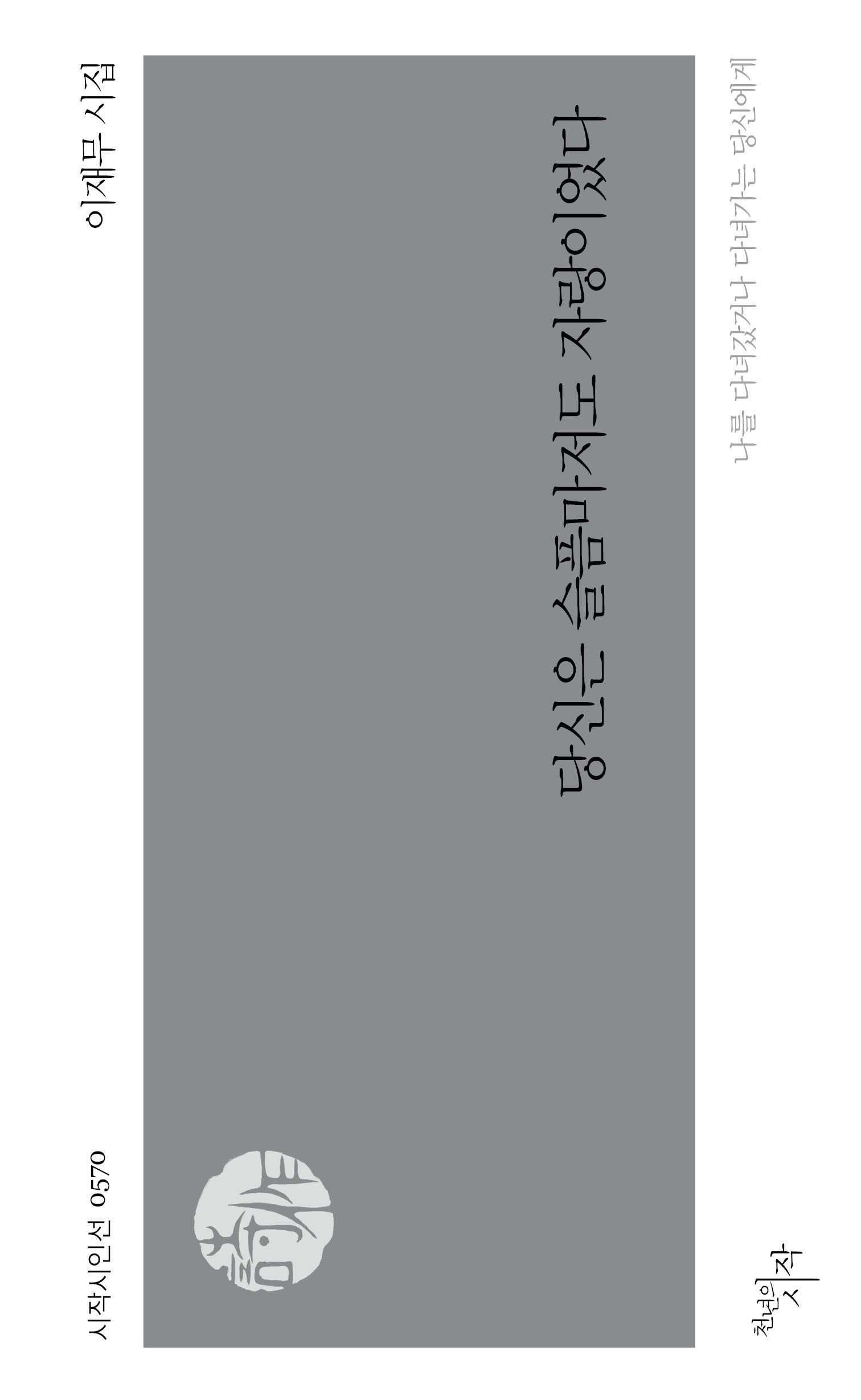 당신은 슬픔마저도 자랑이었다(시작시인선 570)