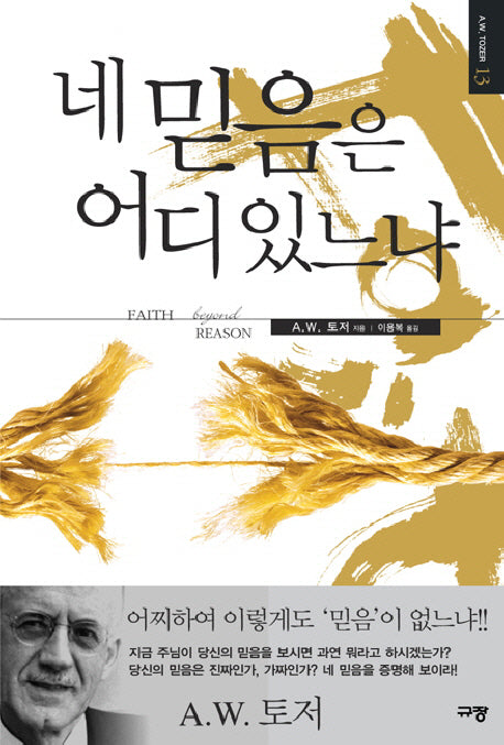 네 믿음은 어디 있느냐(A. W. 토저 마이티 시리즈 13)(양장본 Hardcover)