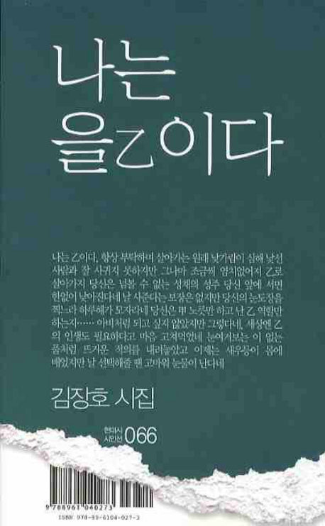 나는 을이다(현대시 시인선 066)