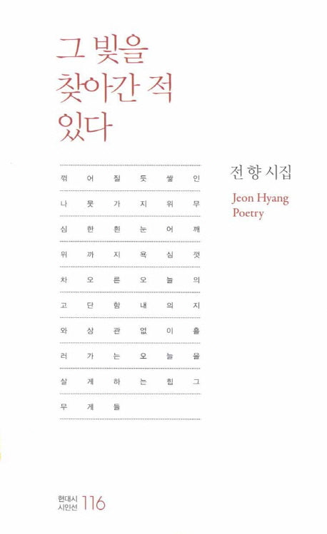 그 빛을 찾아간 적 있다(현대시 시인선 116)